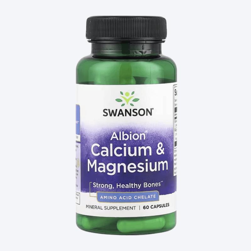 Swanson Albion Calcium & Magnesium 60 kapsula