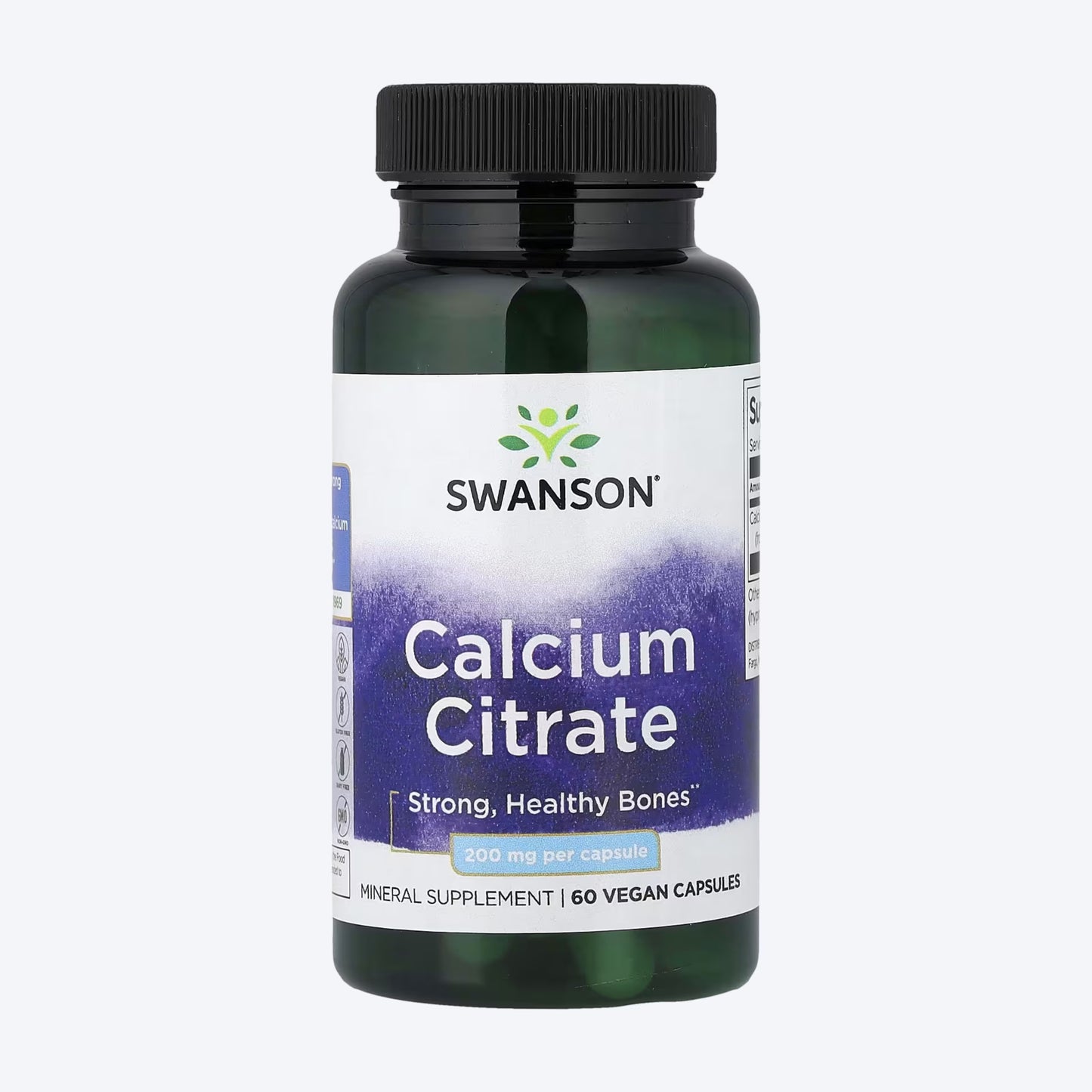 Swanson Calcium Citrate 200mg 60 kapsula