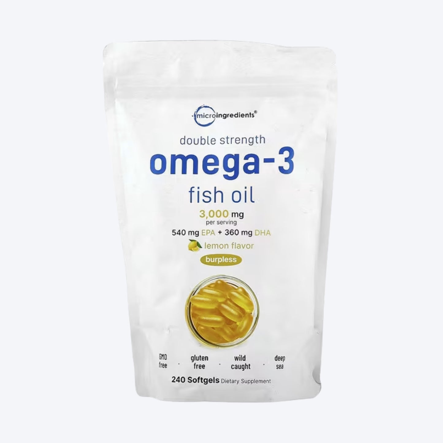 Micro ingredients Omega 3 1000mg 240 kapsula