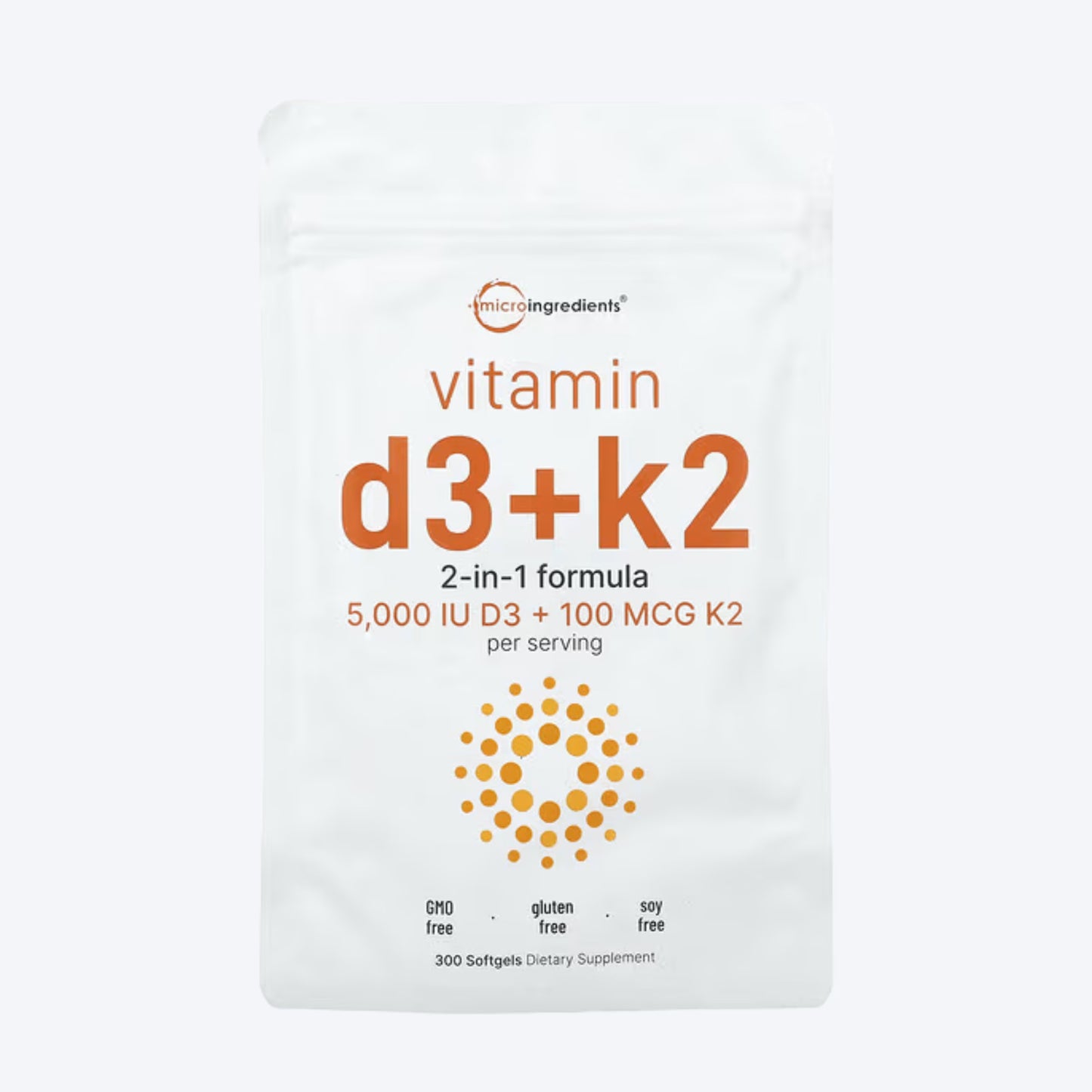 Micro Ingredients Vitamin D3+K2 300 kapsula