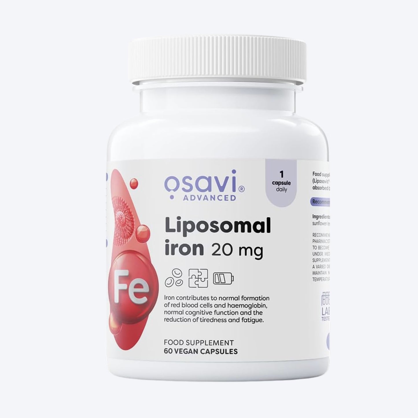 Osavi Liposomal Iron 20mg 60 kapsula