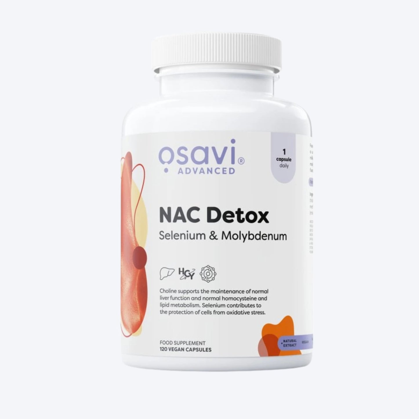 Osavi NAC Detox, Selenium & Molybdenum 120 kapsula