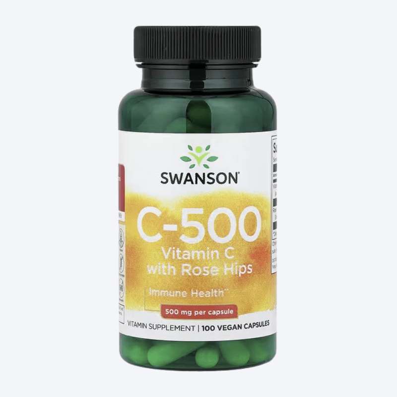 Swanson Vitamin C With Rose Hip 500mg 100 kapsula