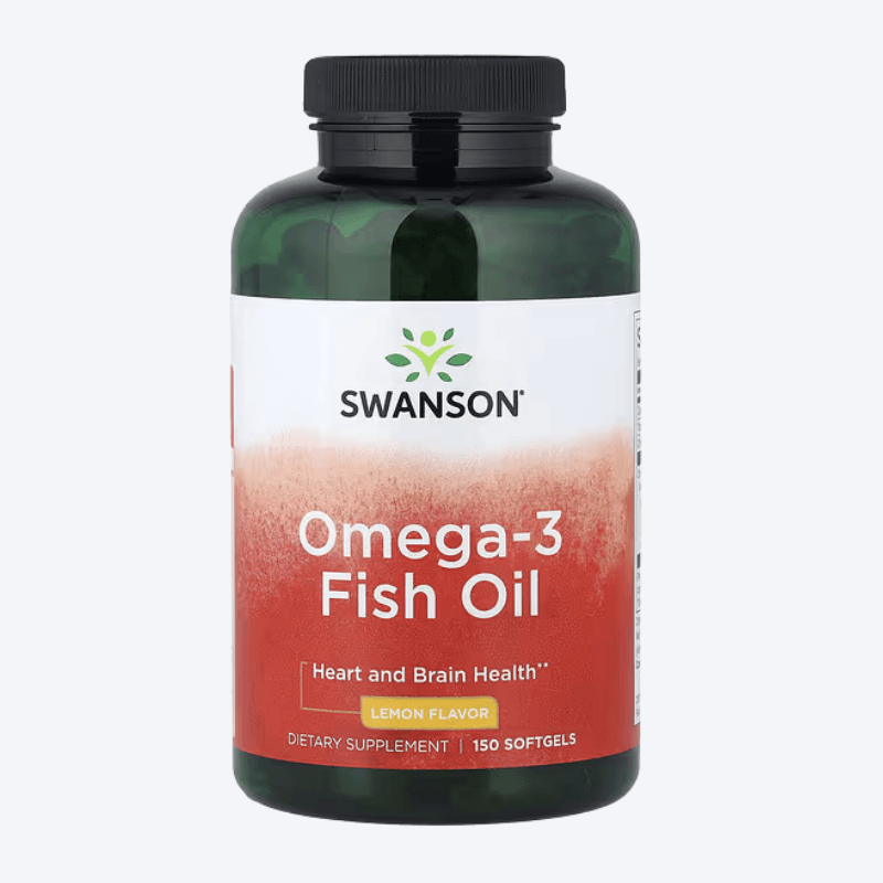 Swanson Omega 3 Fish Oil, Lemon 150 kapsula