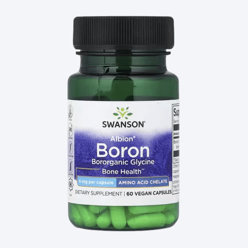 Swanson Albion Boron Glycine 6mg 60 kapsula