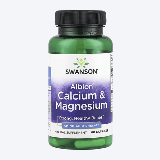 Swanson Albion Calcium & Magnesium 60 kapsula