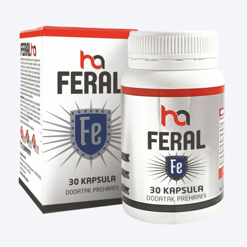 Ha Feral Željezo Dodatak Prehrani 30 kapsula