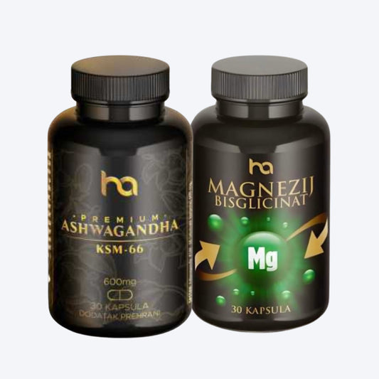 HA Ashwagandha KSM66 600mg + Magnezij 400mg