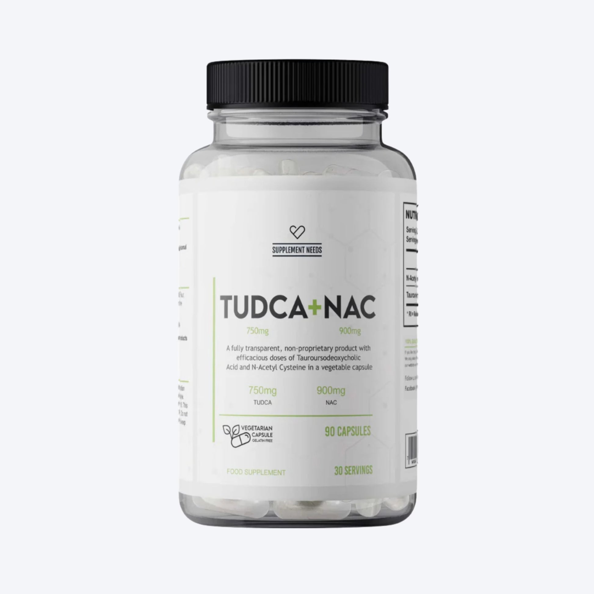 Supplement Needs Tudca 750mg + NAC 900mg 90 kapsula