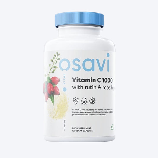 Osavi Vitamin C 1000 with Rutin & Rose Hip 120 kapsula