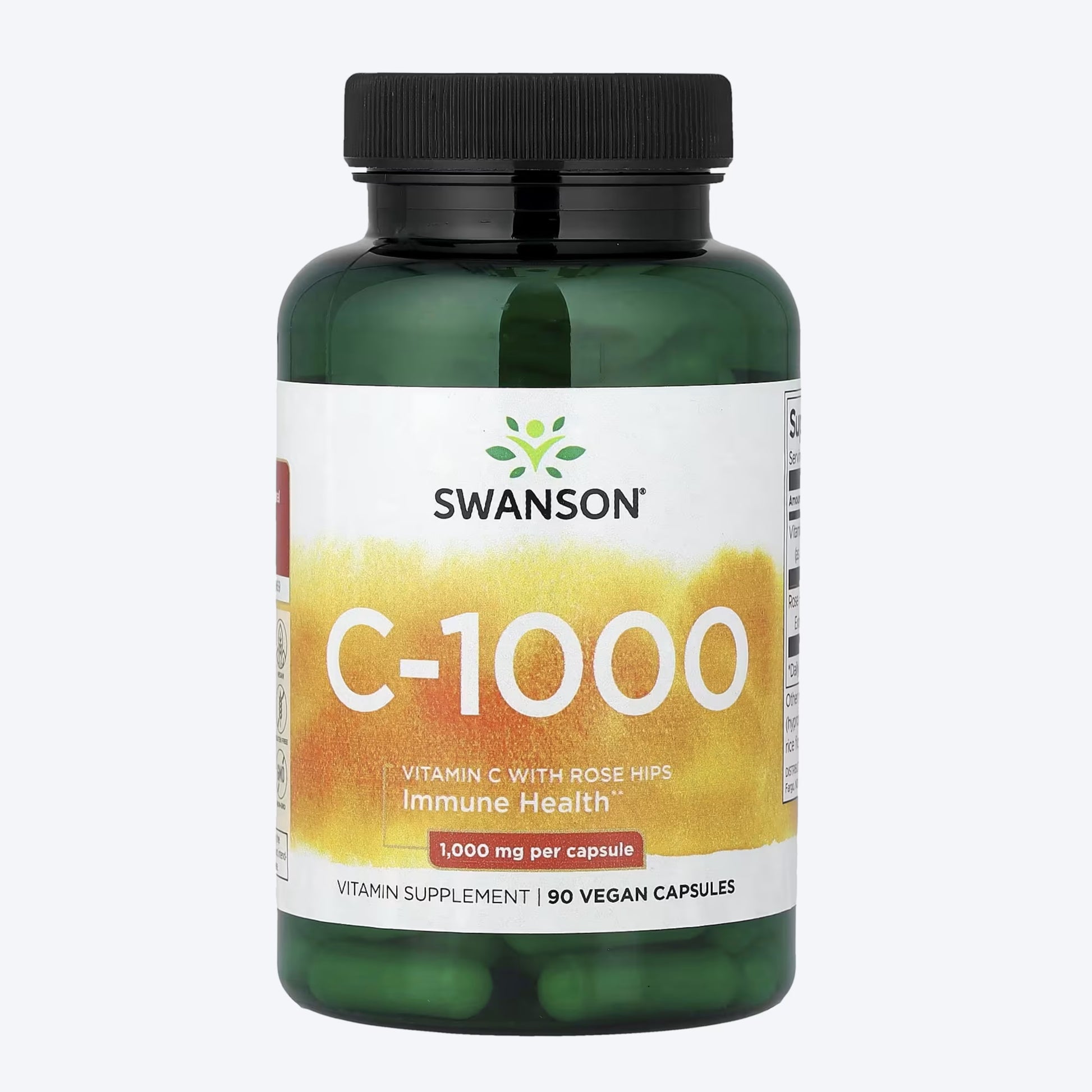 Swanson Vitamin C With Rose Hips Extract 1000mg 90 kapsula