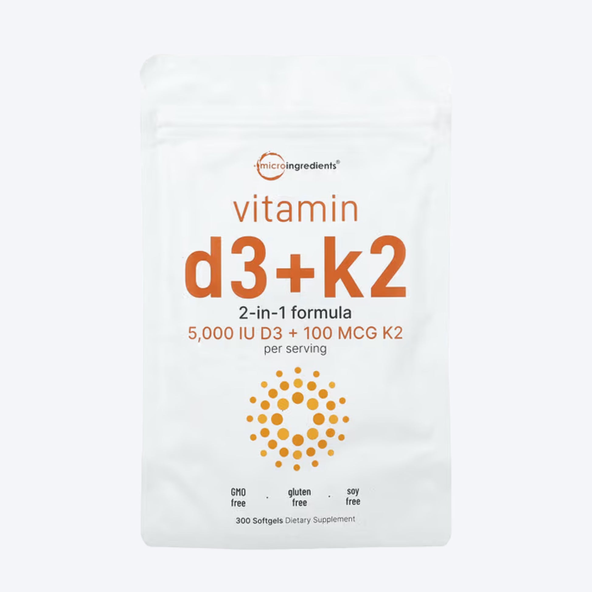 Micro Ingredients Vitamin D3+K2 300 kapsula