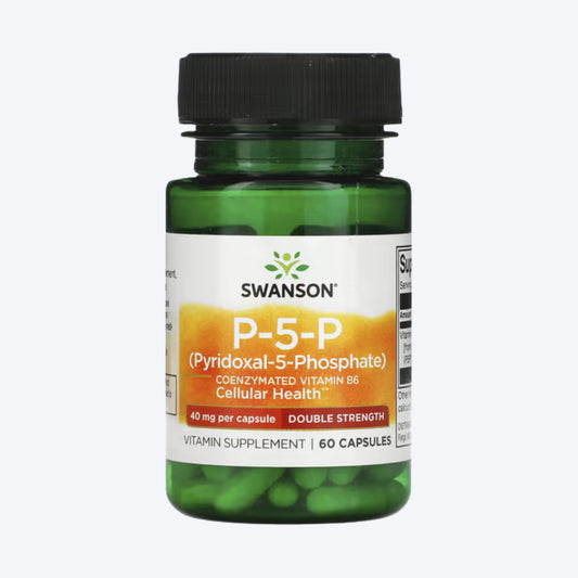 Swanson P-5-P Coenzymated Vitamin B6 40mg 60 kapsula
