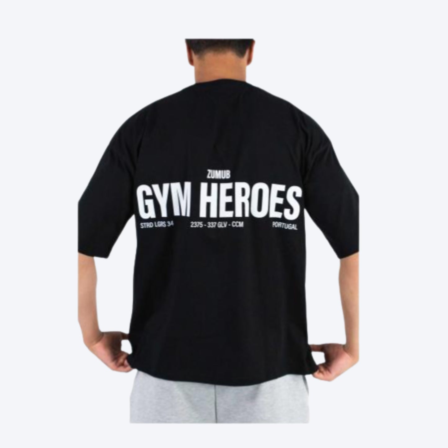 Zumub Gym Heroes Oversized T-Shirt Black