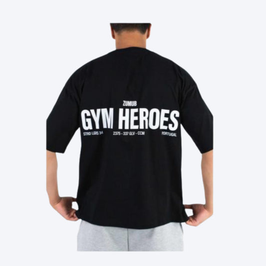 Zumub Gym Heroes Oversized T-Shirt Black