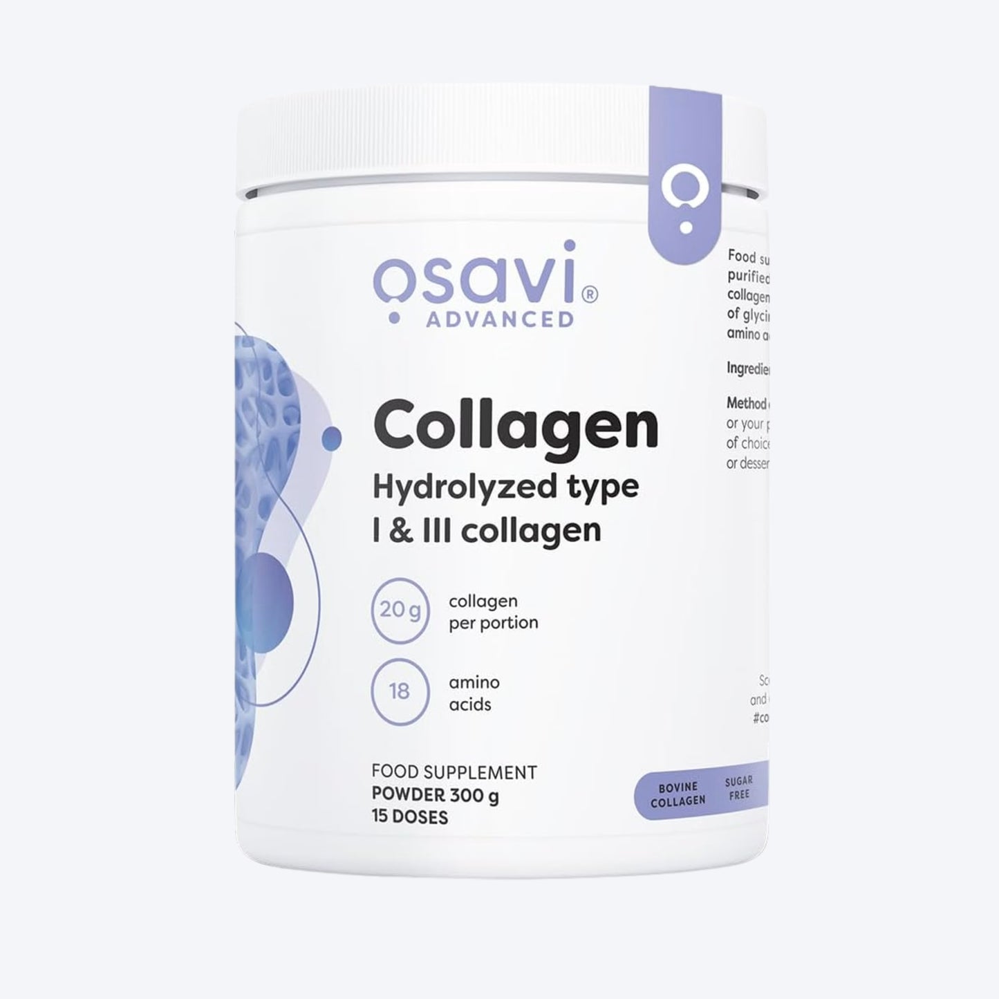 Osavi Collagen Hydrolysed Type I & III 300g bez okusa