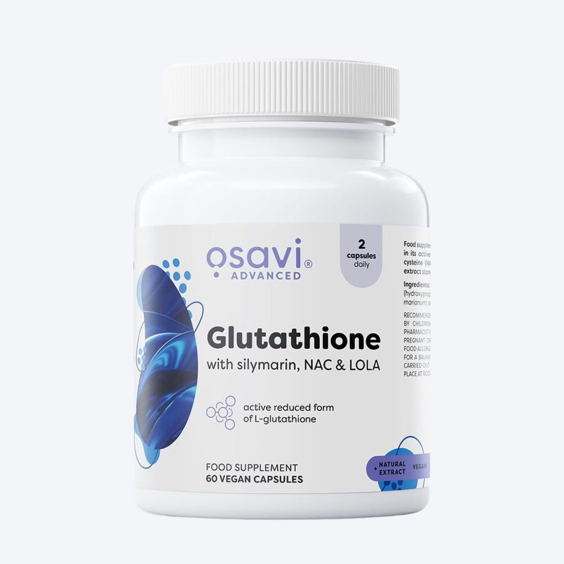 Osavi Glutathione with Silymarin, NAC & LOLA 60 kapsula