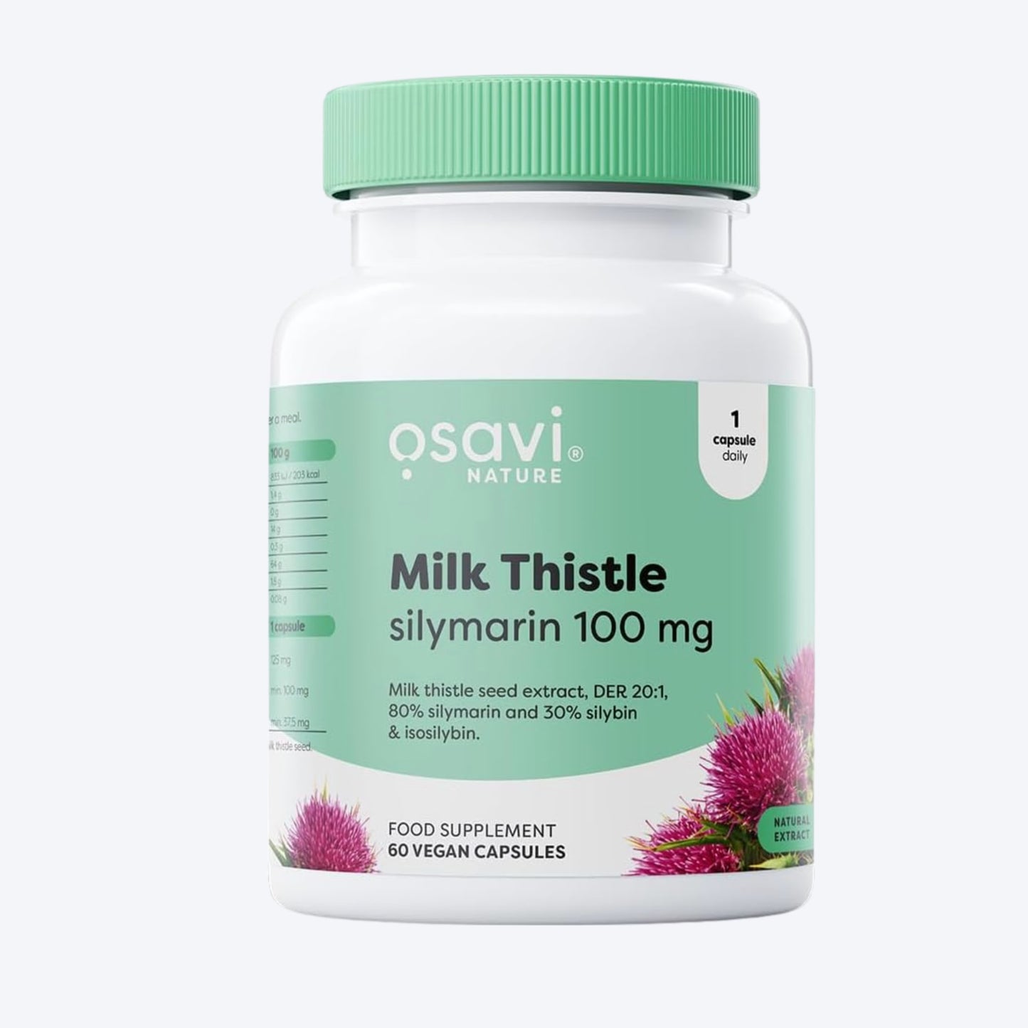 Osavi Milk Thistle, Silymarin 100mg 60 kapsula