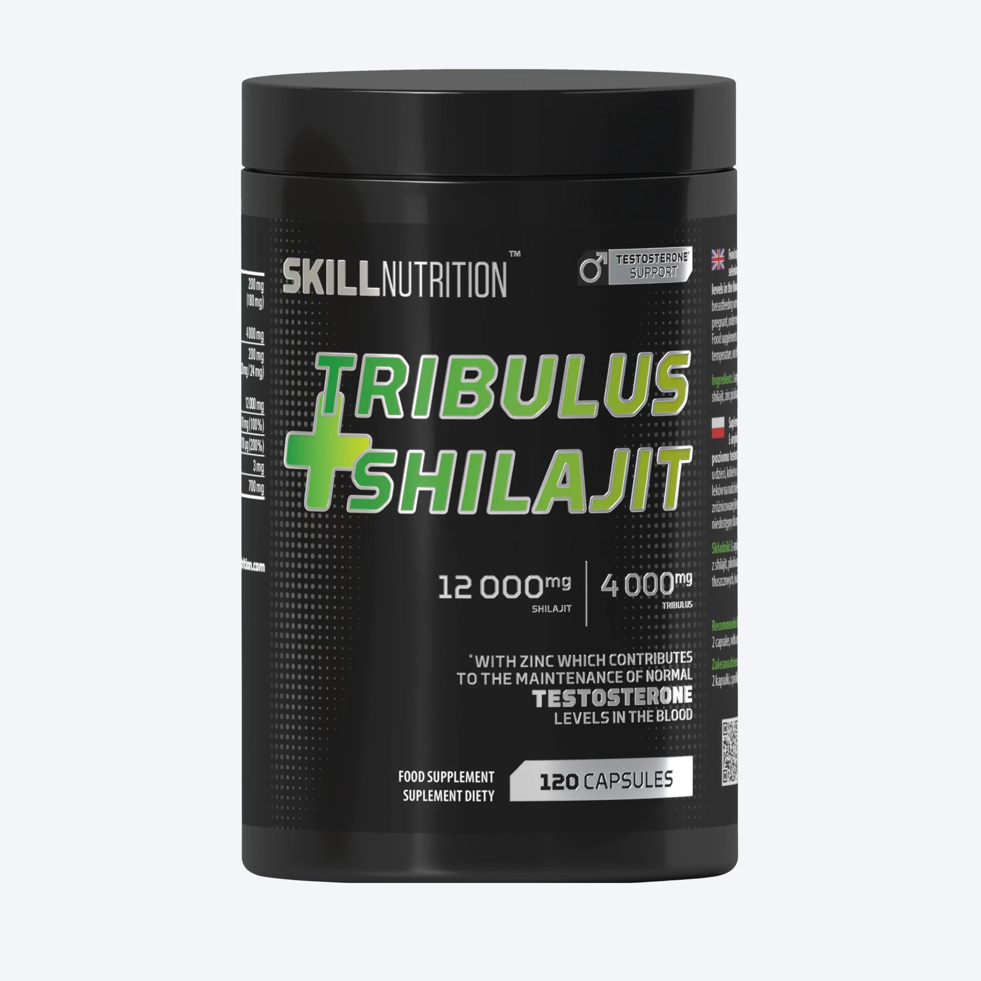 Skill Nutrition Tribulus + Shilajit 120 kapsula
