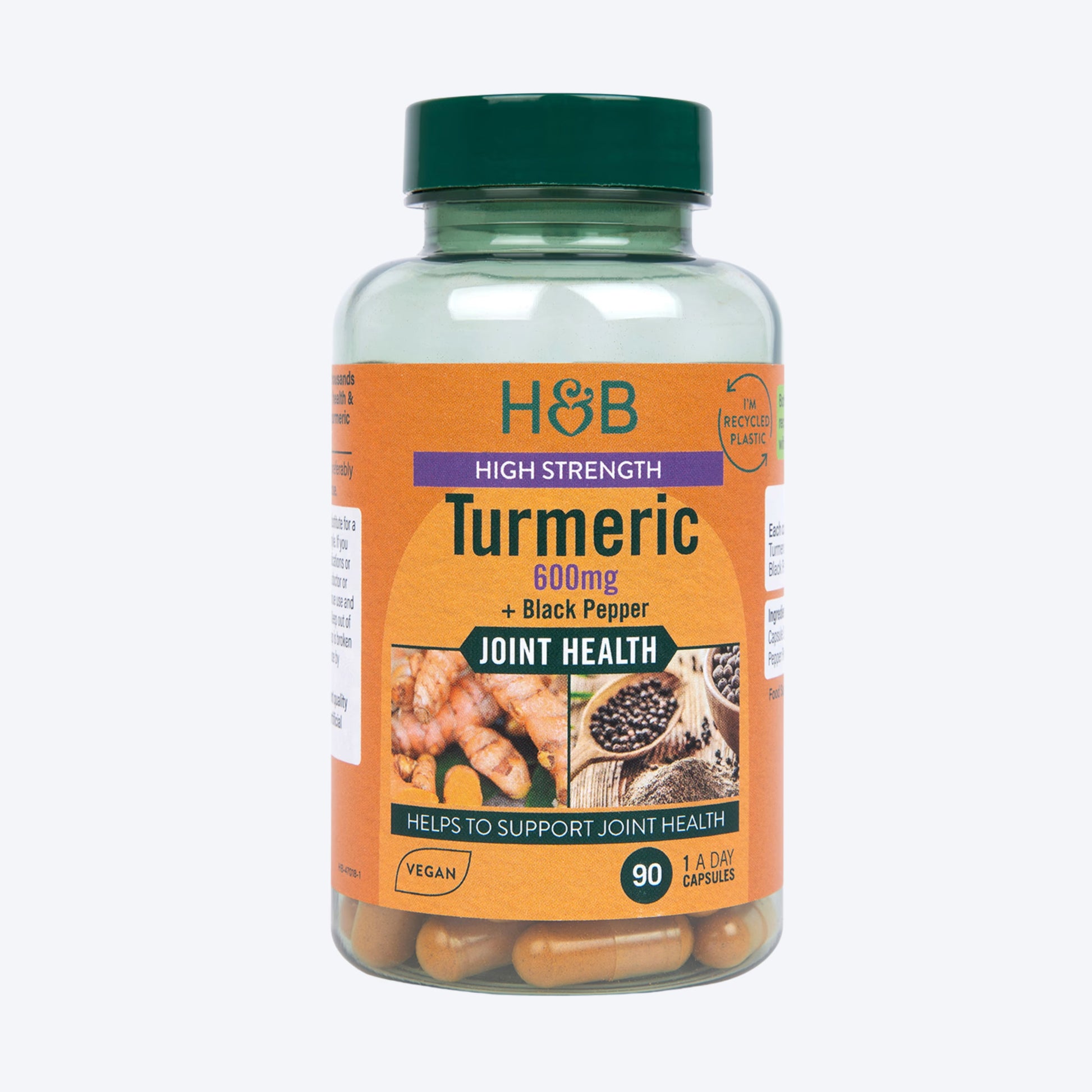 Holland & Barrett Turmeric With Black Pepper 600mg 90 kapsula