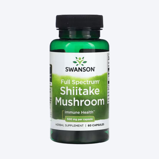 Swanson Shiitake Mushroom 500mg 60 kapsula